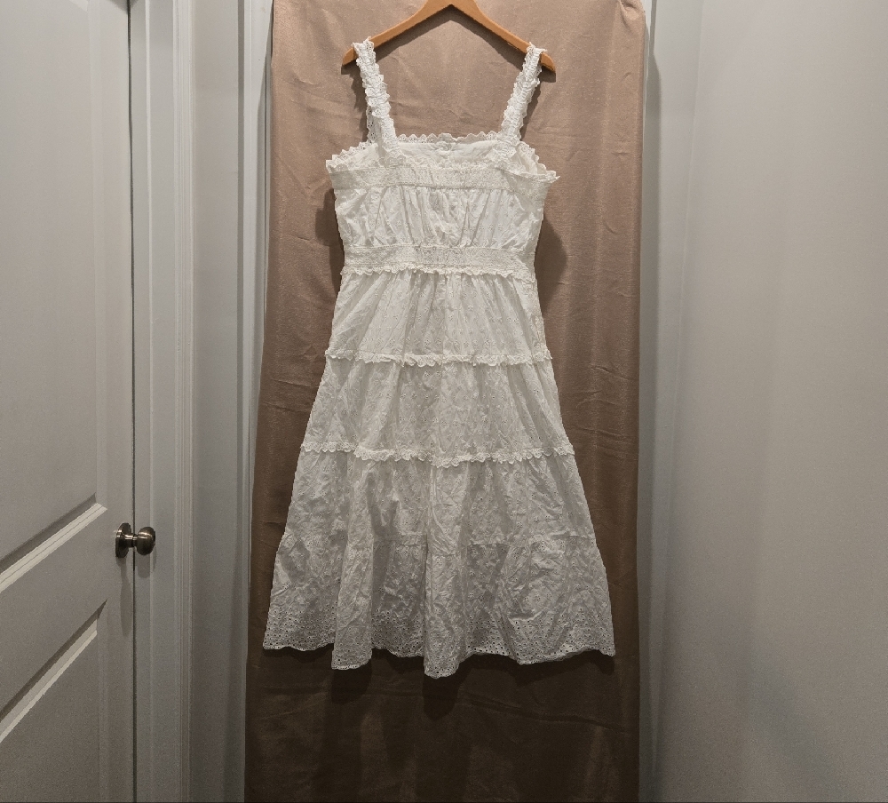 GAP White Lace Midi Dress - Picture 3 of 13